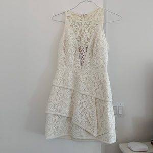 White BCGB maxazria dress